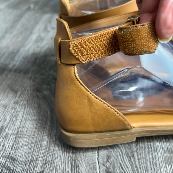 FRANCO SARTO LEATHER ANKLE STRAP SANDALS - Picture 7 of 11